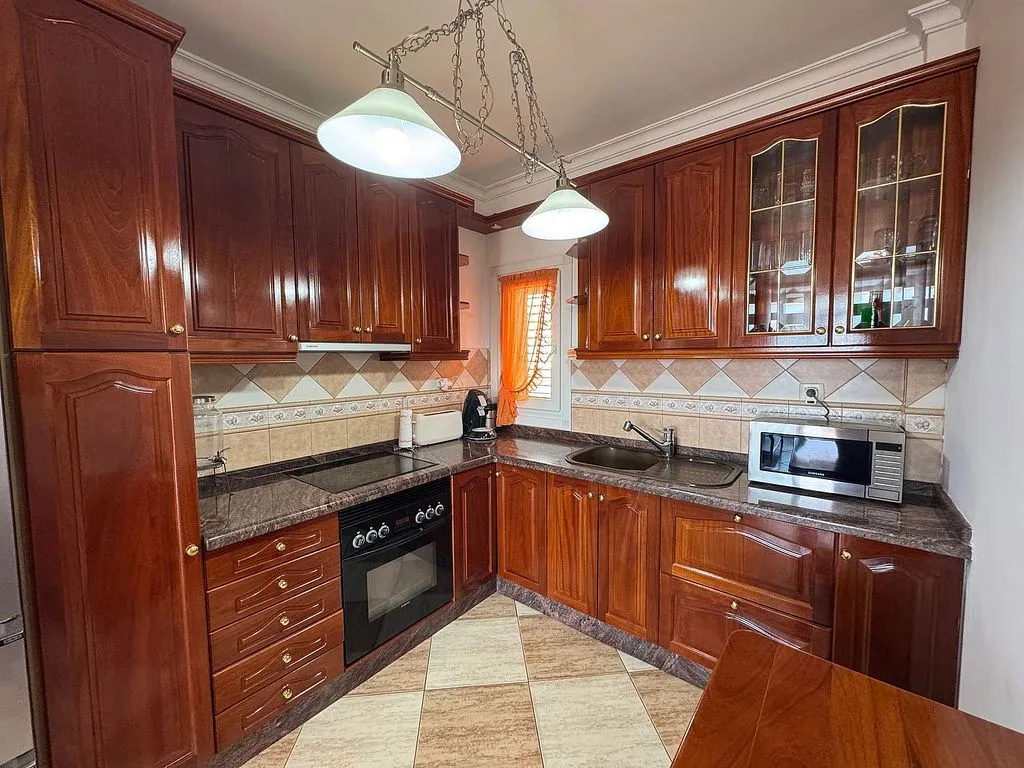 Kitchen - Apartment with Pool and Terrace in Arguineguín