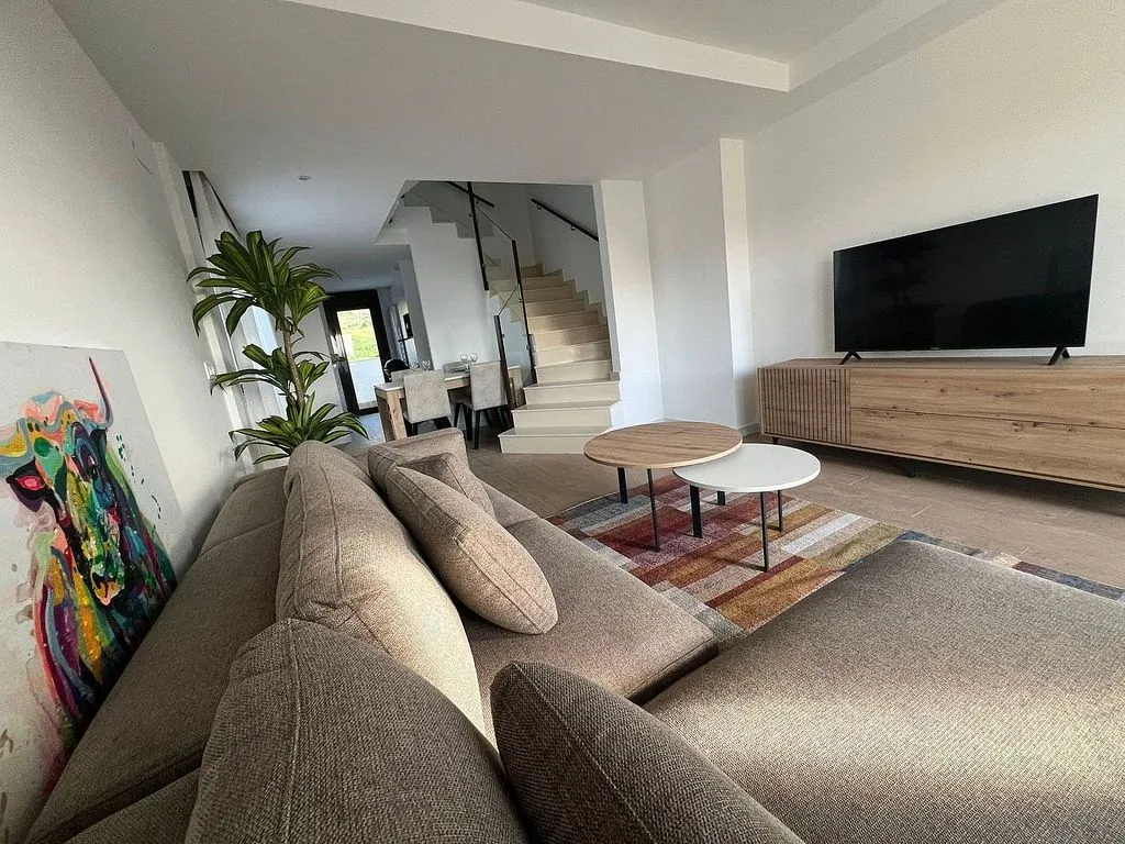 Séjour - Terraced House with Pool in Portman
