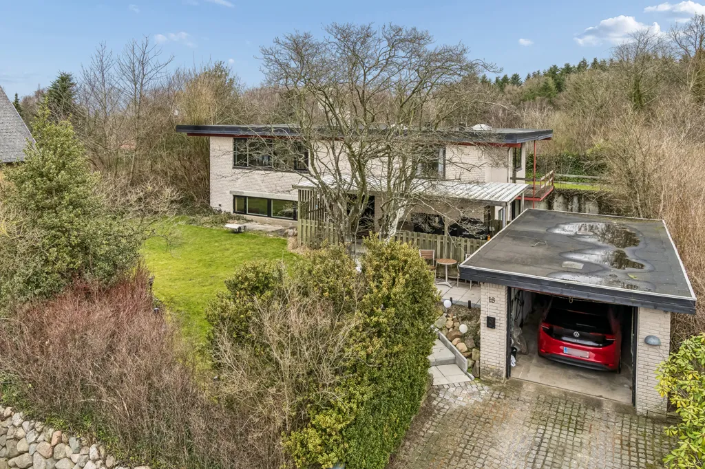 Vue aérienne - Modernised Villa with View in Løgstrup