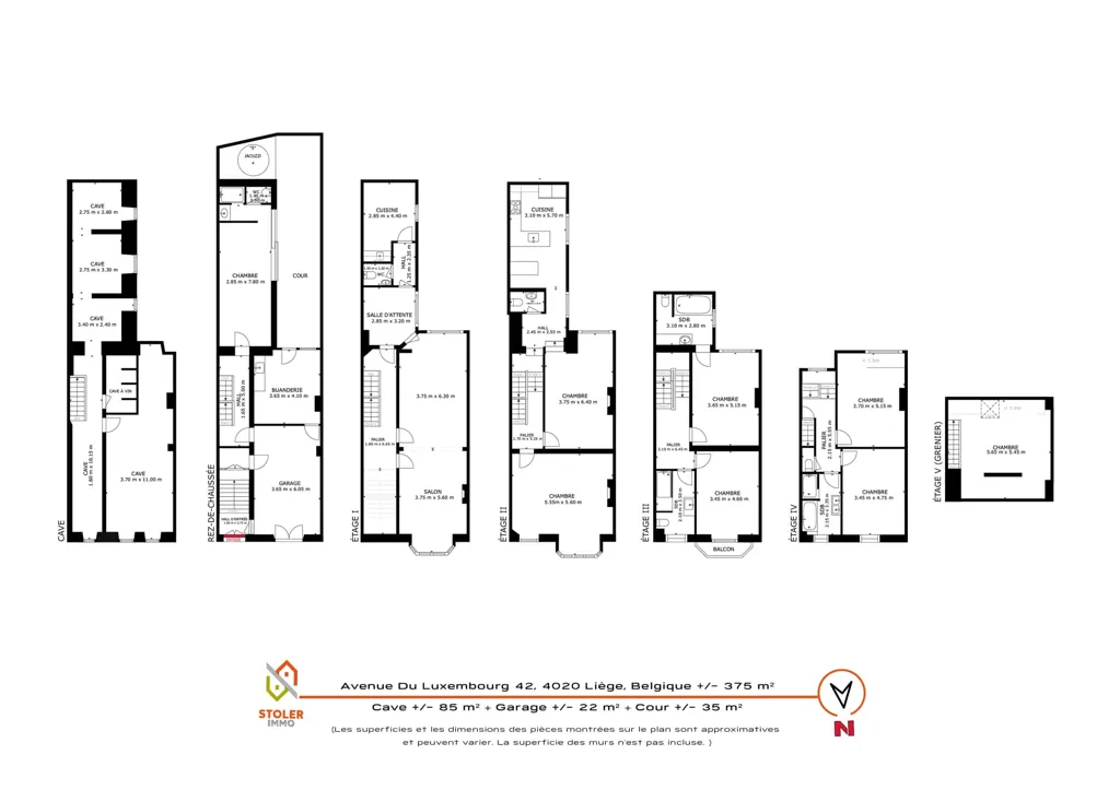 Plan - Maison de Maître avec Jacuzzi à Liège