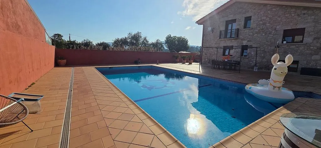 Piscine - Chalet with Pool and Terrace in Tomiño