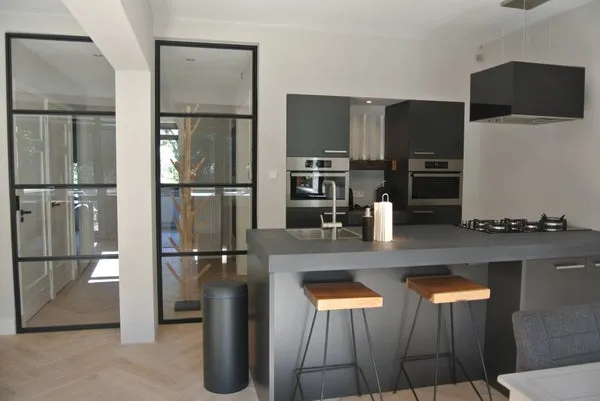 Kitchen - 2-Bedroom Apartment with Park View in Den Haag
