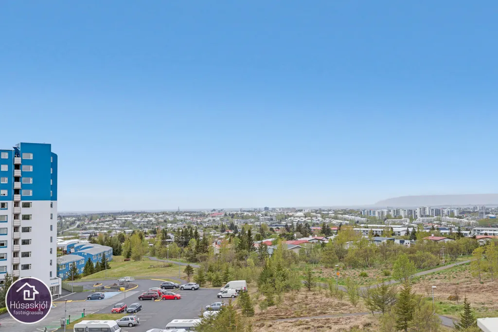 Vue aérienne - Apartment with Panoramic Views in Kopavogur