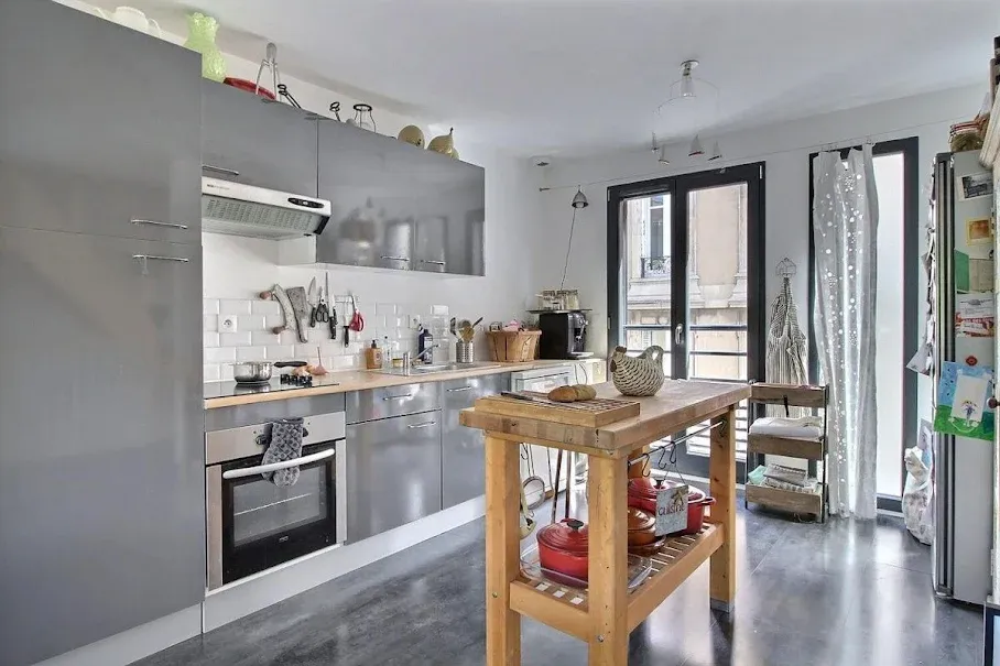 Köök - Contemporary House with Garden in Nancy