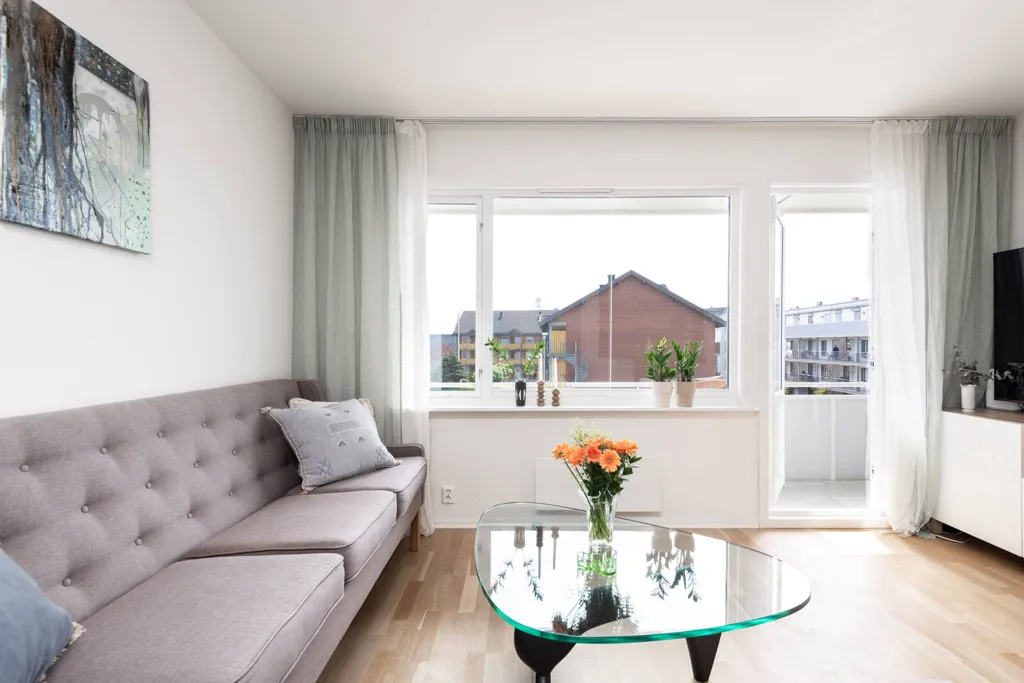 Elutuba - Modernised Apartment with South-West Balcony in Sarpsborg