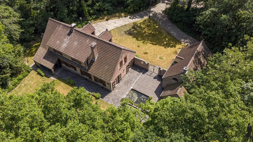 Aerial - Country Villa with Terrace and Garden