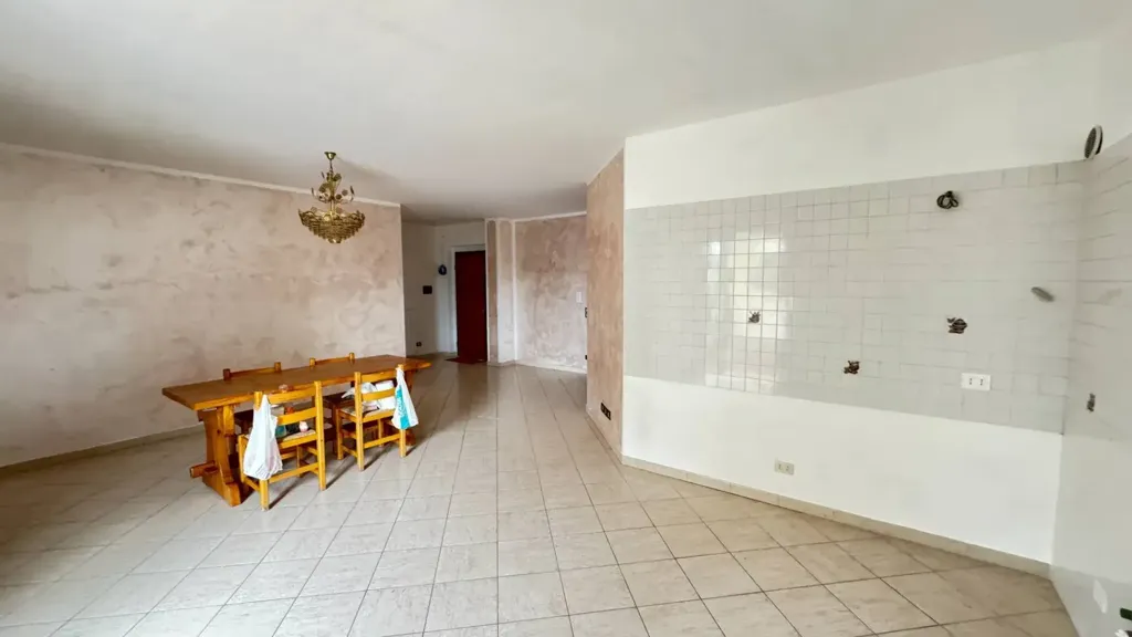 Dining Room - Modernised Apartment with Balcony in Fermo