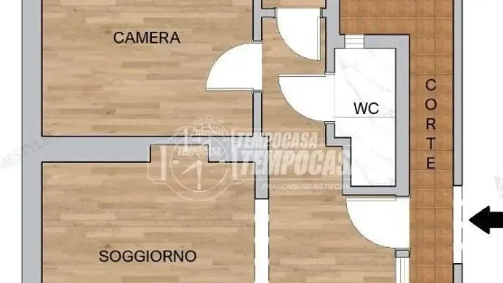 Plaan - Ristrutturated Flat with Balcony in Rome
