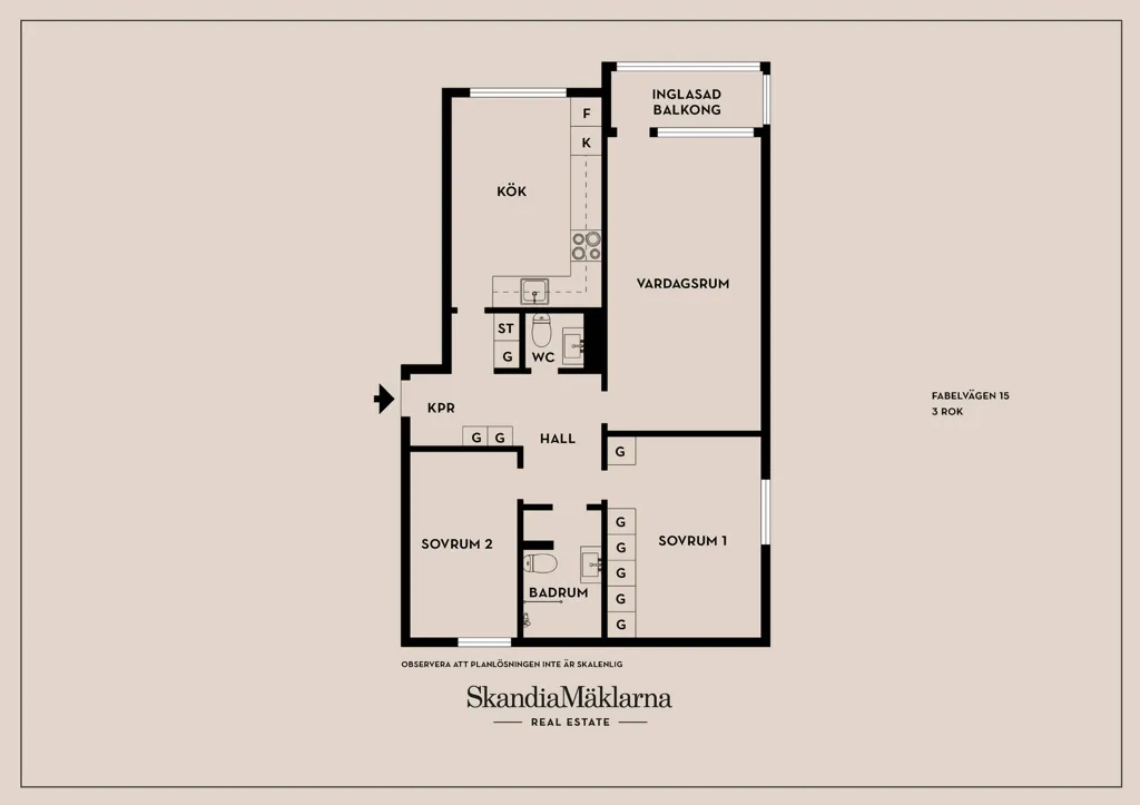 Plan - Apartment with Balcony in Kallhäll