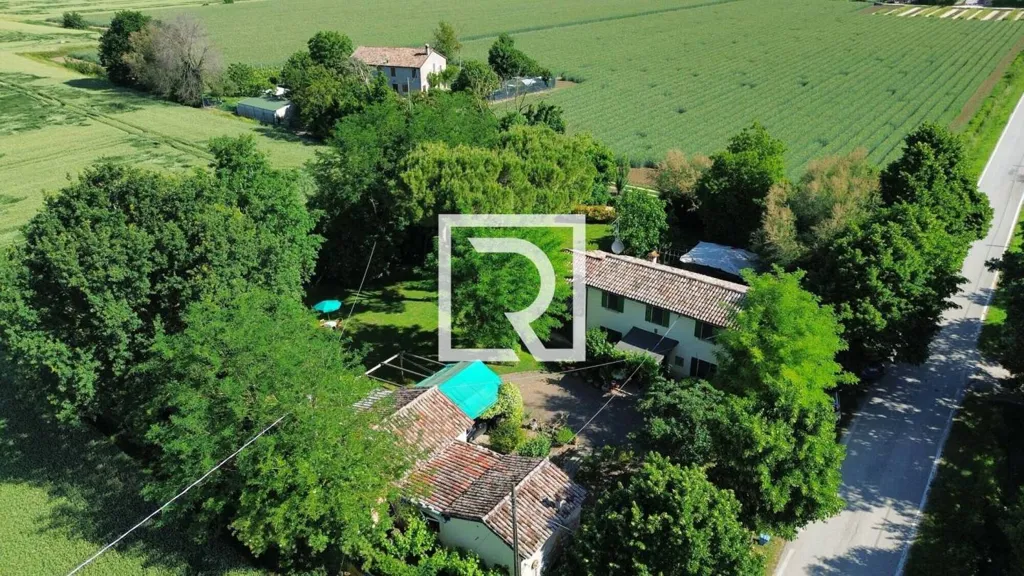 Aerial - Rustic Casale with Private Garden in Ravenna