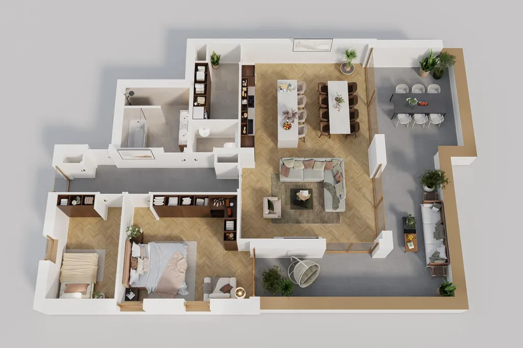 Floor Plan - 3-room apartment in Eijsden