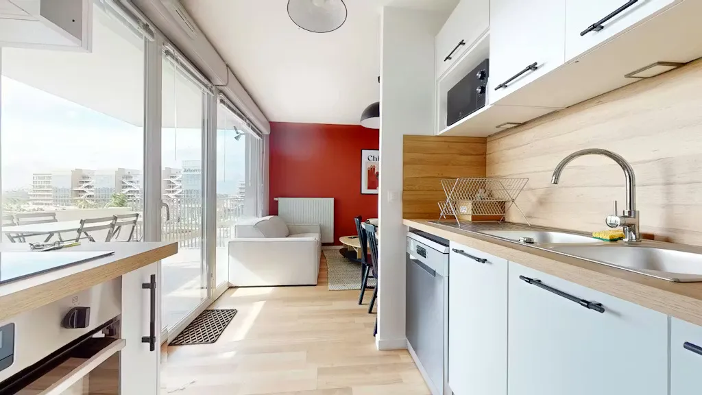 Köök - Furnished Flat with Internet in Nanterre
