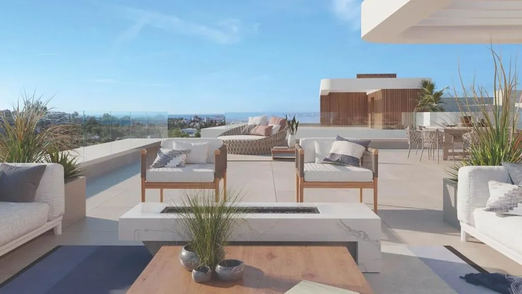 Terrace - Luxury Villa with Sea View in Marbella