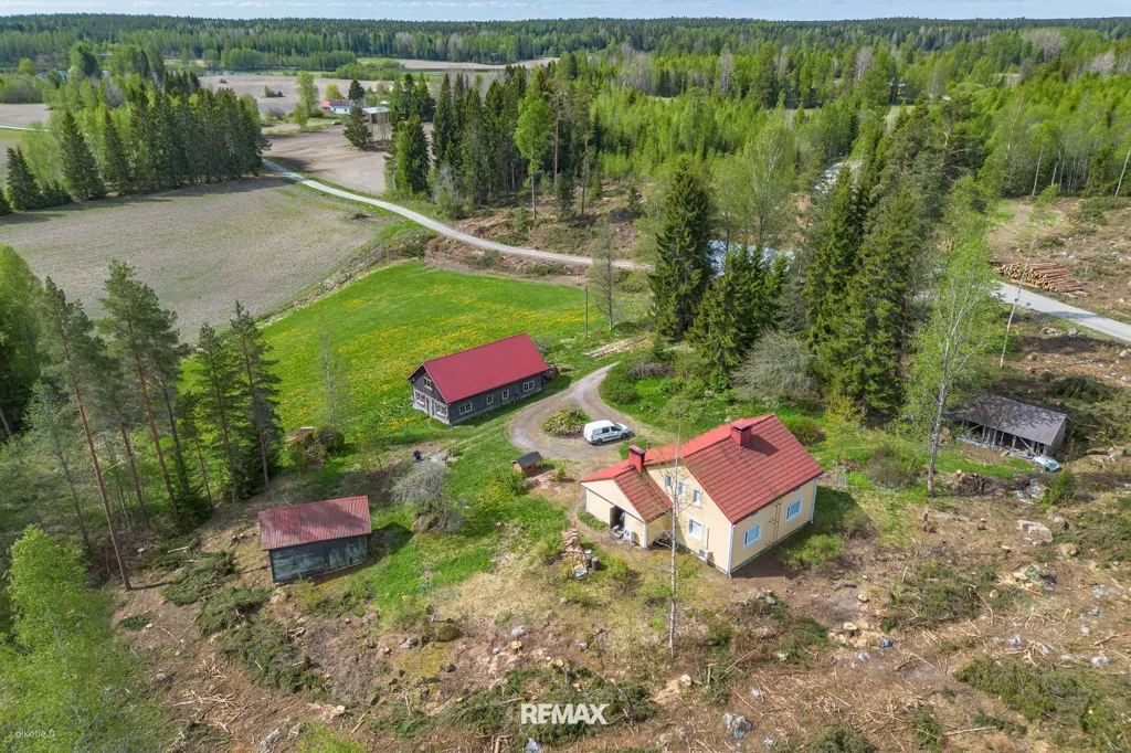 Vue aérienne - Detached House with Sauna in Lahdenperä