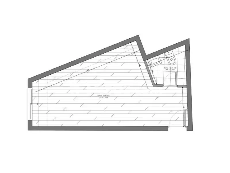 Plan - Studio for Rent in Matadepera, Carrer de Jaume I