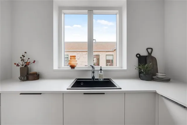 Köök - Terraced House with Private Balcony in Nyborg