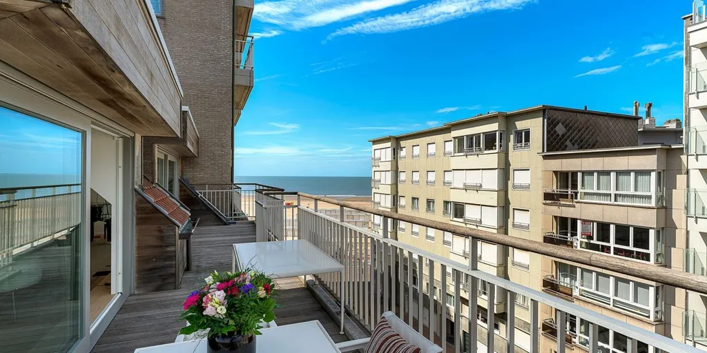 Balcon - Penthouse Ensoleillé avec Terrasses à Knokke
