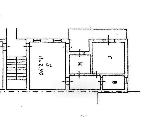 Plan - Two-Bedroom Apartment with Balcony in Seregno
