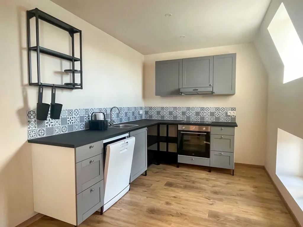 Cucina - Renovated Duplex with Terrace in Pottes