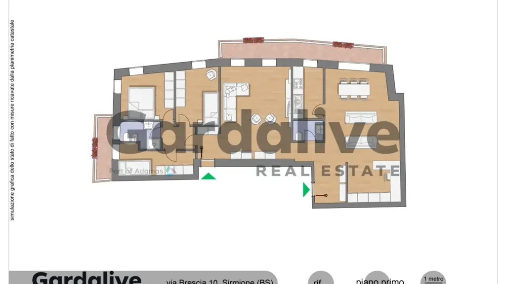 Plan - Quadrilocale with Lake View in Sirmione