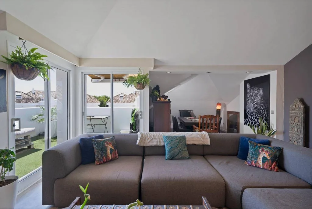 Living Room - Luxury Penthouse with Terraces in Marbella