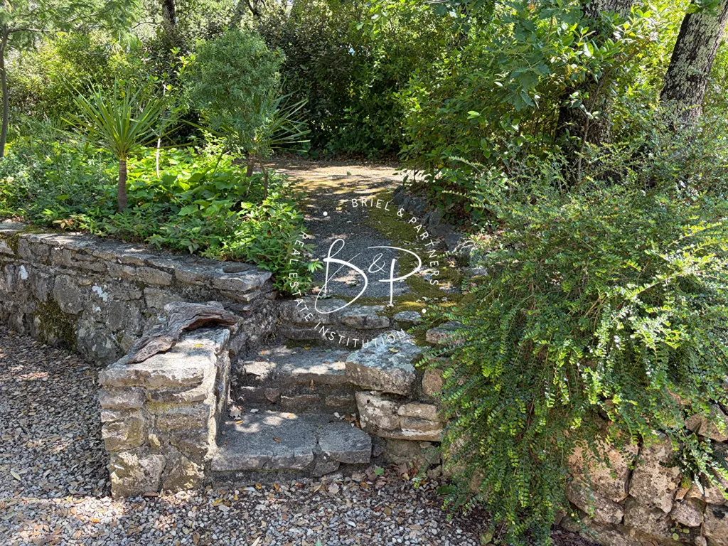 Jardin - Maison en Pierre avec Piscine à Lorgues