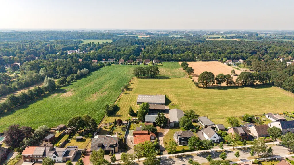 Õhuvaade - Half Open Building with Garden in Lembeke