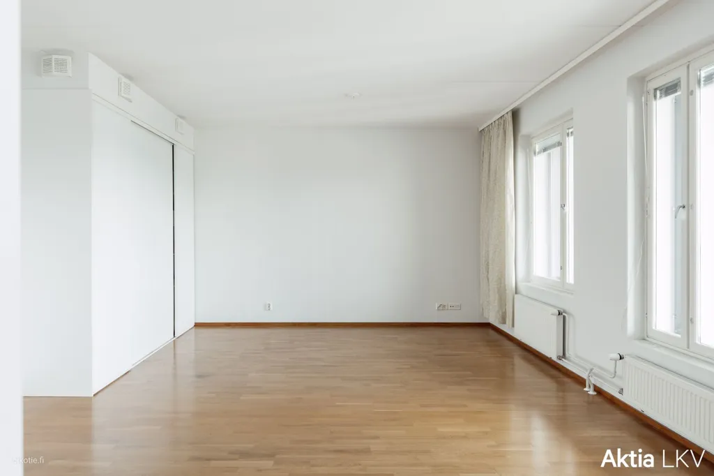 Living Room - Modern City Flat with West Balcony in Espoo