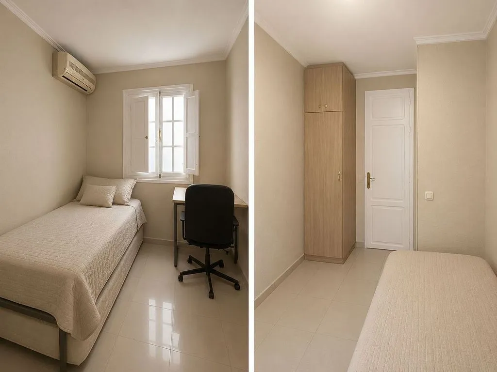 Bedrooms - Apartment with Terrace in Sant Francesc