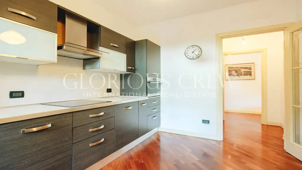 Cuisine - Modern Apartment with Private Garden in Mazzano