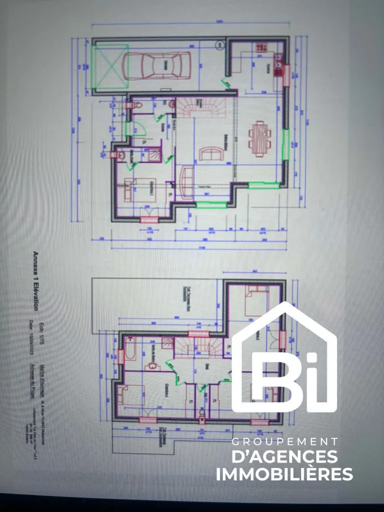 Plan - Maison Neuve avec Vue sur les Champs à Soliers