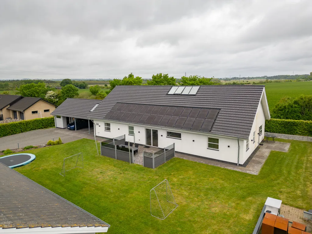 Vue aérienne - Contemporary Villa with Garden in Holbæk