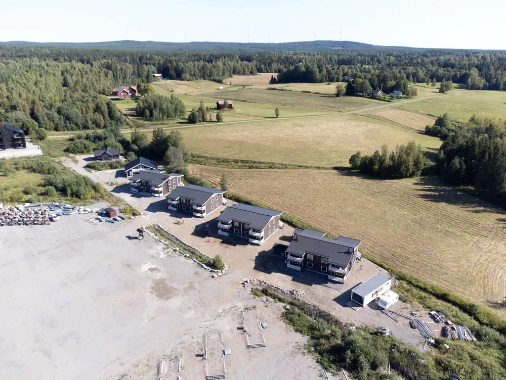 Vue aérienne - Owner-Occupied Apartment with Ski Access in Kungsberget