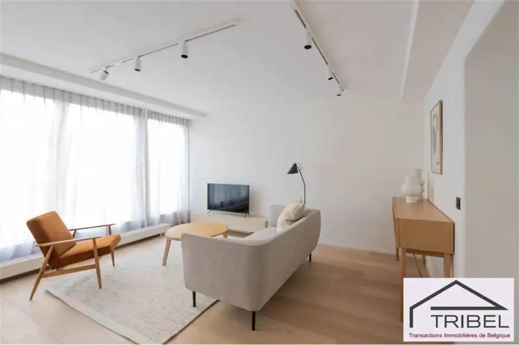 Séjour - Appartement Meublé Rénové au Béguinage, Bruxelles