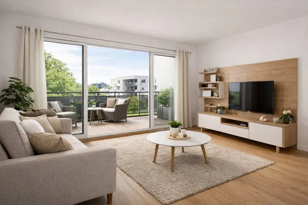 Séjour - Appartement 3 Pièces avec Terrasse à Saint-Germain-En-Laye