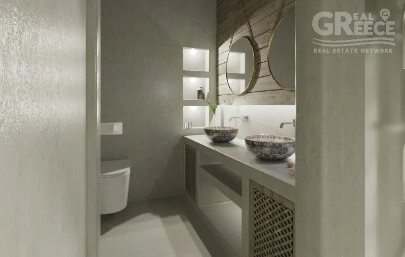 Salles de bain - Apartment with Sea View in Naxos
