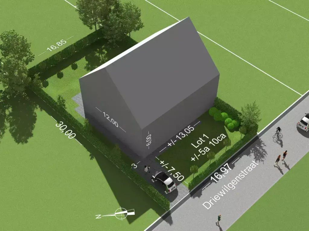 Terrain pour Construction à Erps-Kwerps avec Largeur de 17 m