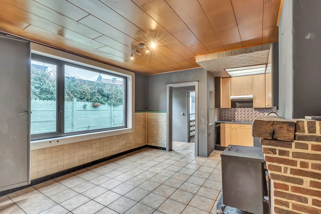 Séjour - Maison à Renover avec Atelier à Deinze
