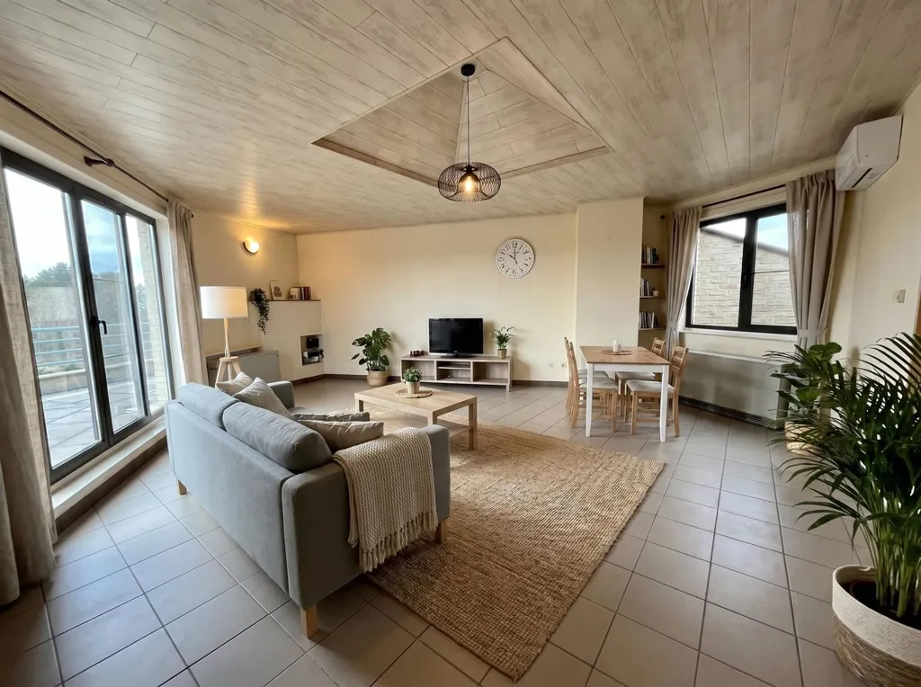 Séjour - Penthouse avec terrasse à Genk centre