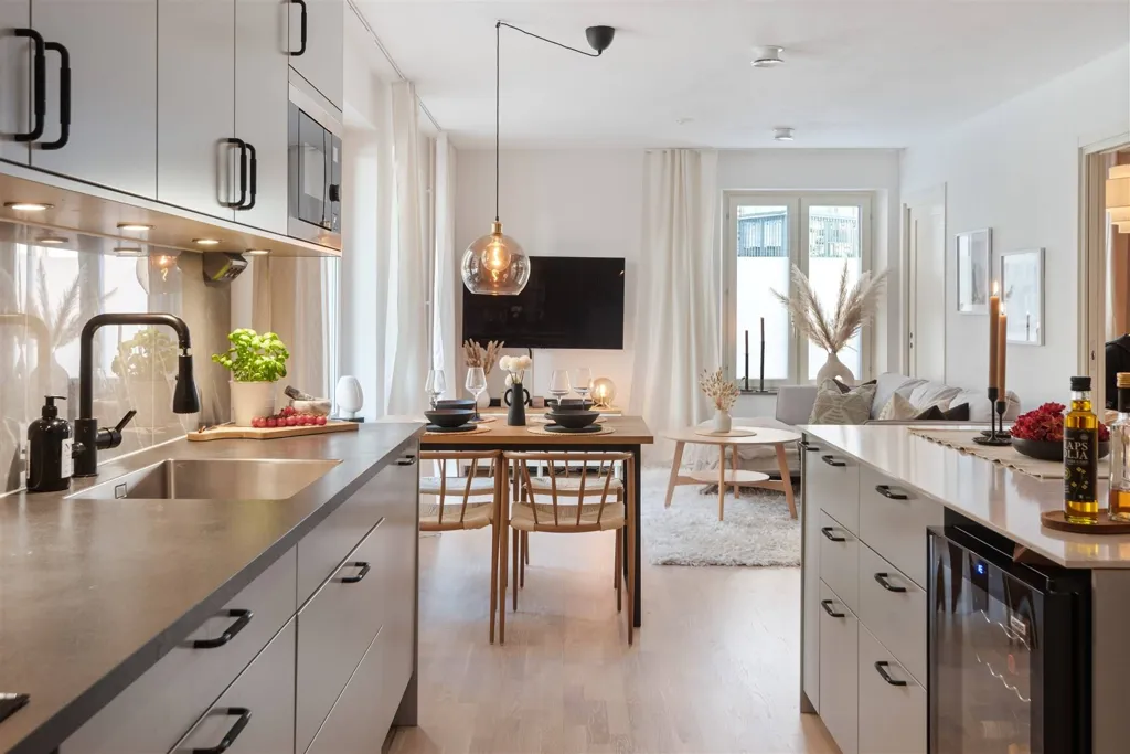 Cucina - Architectural Apartment with Waterfront in Tollare Kaj