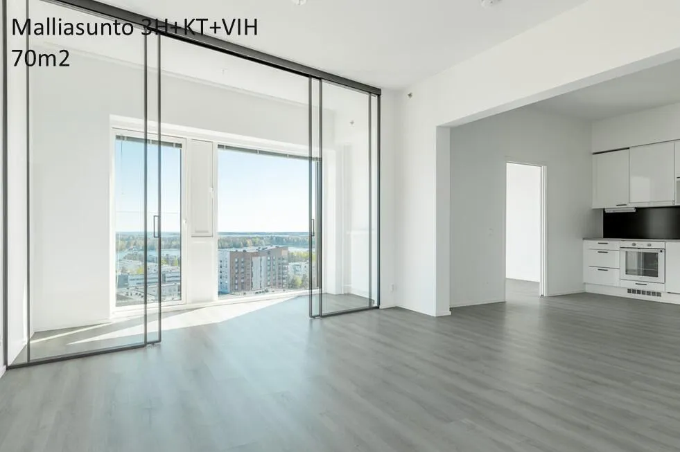 Elutuba - Modern Flat with Glazed Balcony in Aurinkolahti
