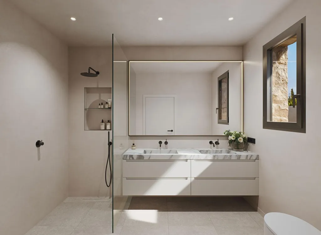 Salles de bain - Modern Villa 150m from Beach in Cabo de Palos