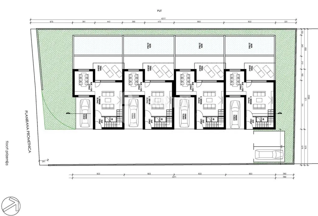 Plan - Villa with Pool in Rtina, Ražanac
