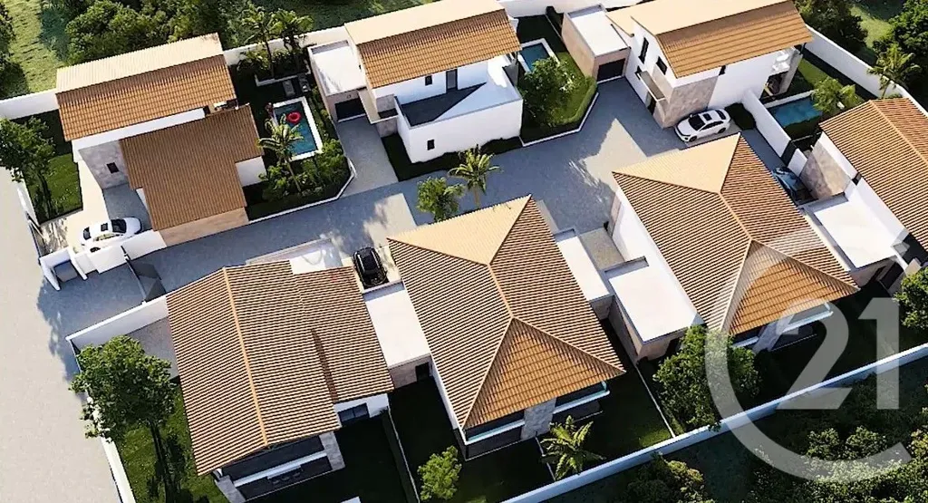 Aerial - Contemporary Villa with Terrace in Le Grau-d'Agde