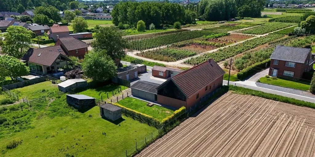 Vue aérienne - Hoeve avec Potentiel de Rénovation à Alken
