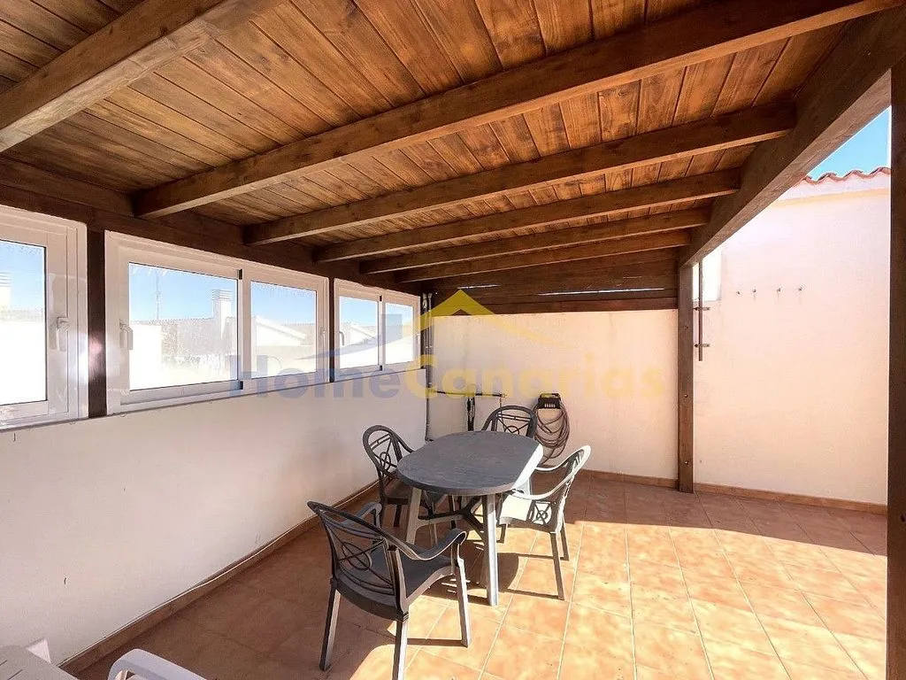 Terrasse - Terraced House with Garage in El Matorral