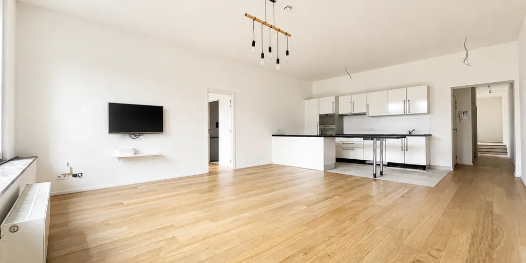 Living Room - Apartment with Terrace in Etterbeek