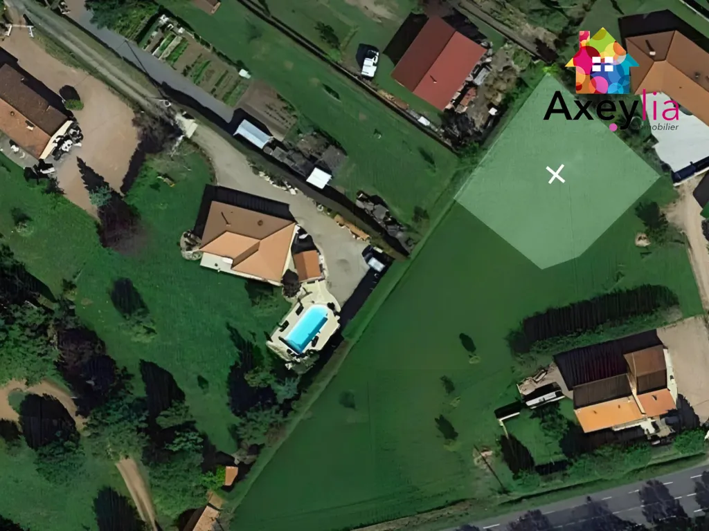 Aerial - Constructible Plot near Mably