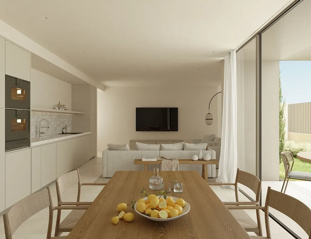 Dining Room - New Flat with Garden in Calle Bulnes