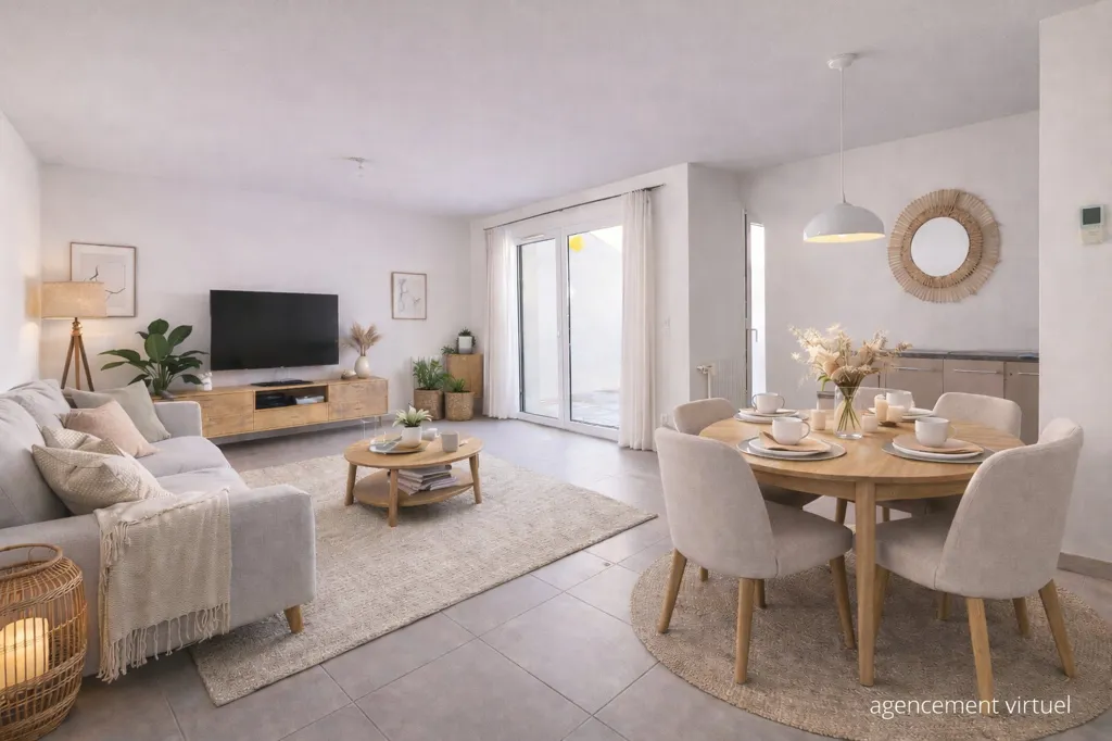 Söögituba - 3-Bed Apartment with Balcony in Périgny